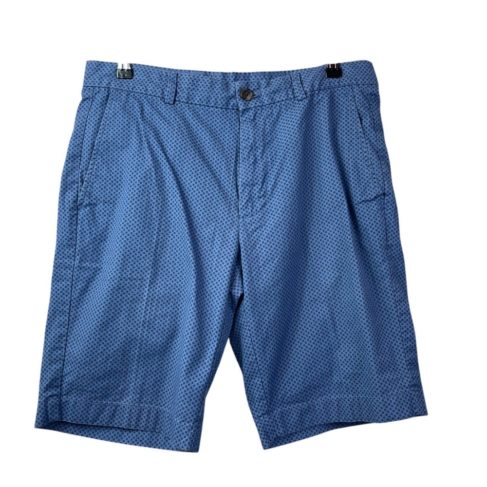 Brooks Brothers Print Shorts Mens 33 Blue